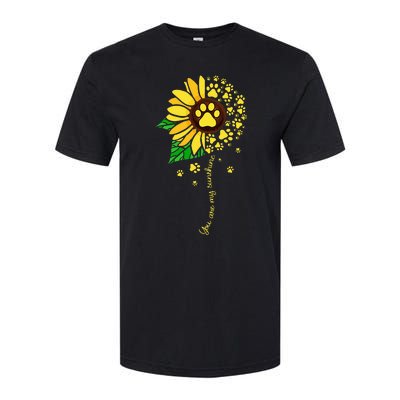 Sunflower Dog Doglover Pets Paw Apparel For Women Men Softstyle CVC T-Shirt