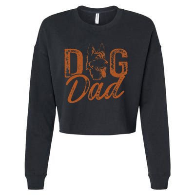 Shepherd Dog Dad German Shepherd Cropped Pullover Crew