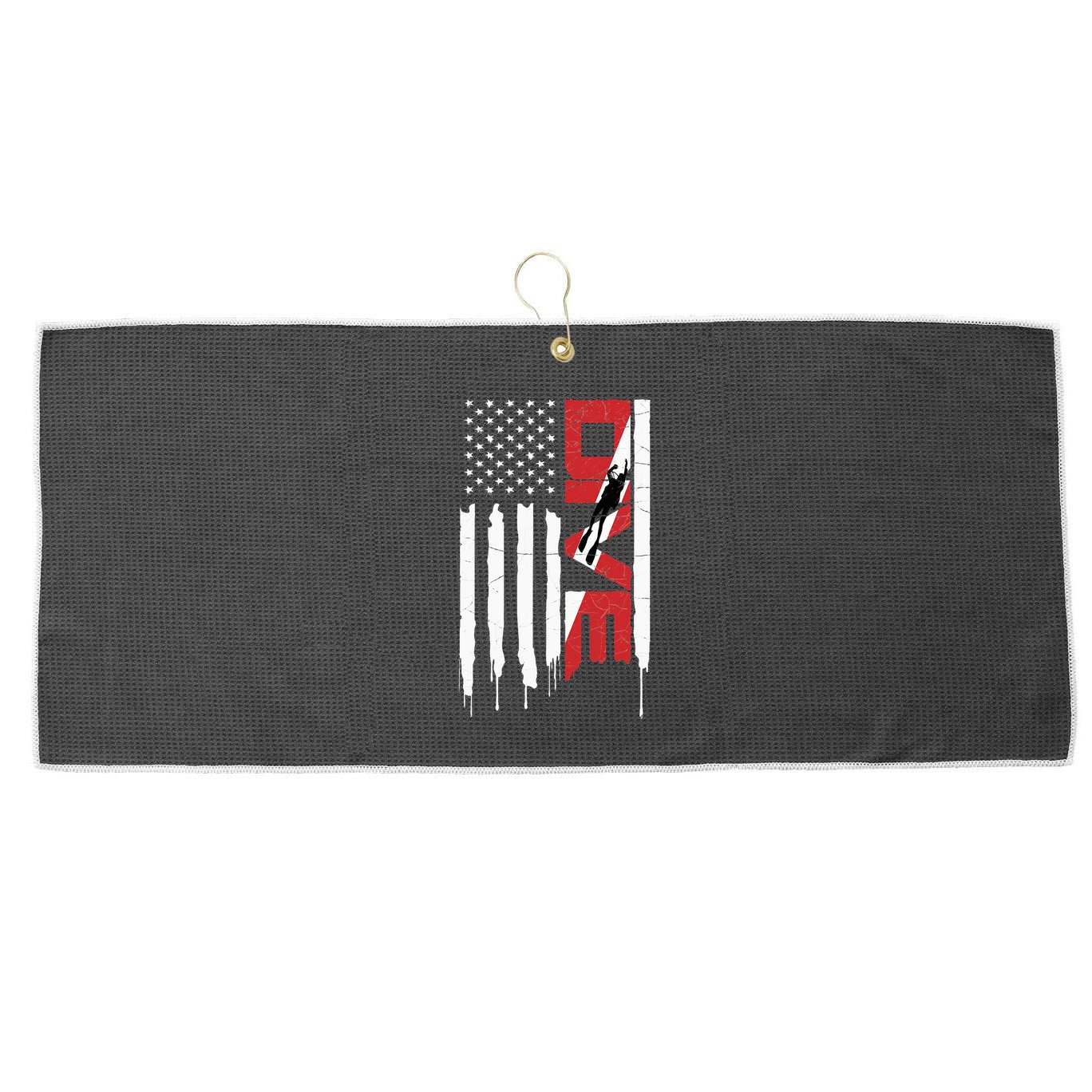 Scuba Diving Dive Large Microfiber Waffle Golf Towel
