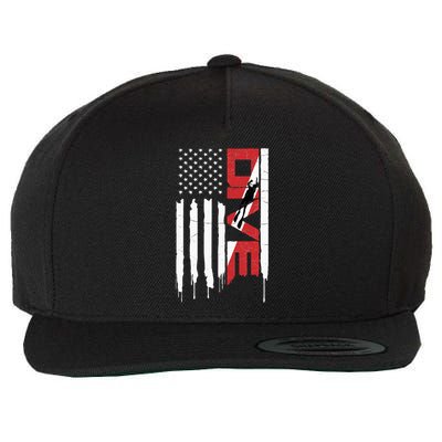 Scuba Diving Dive Wool Snapback Cap