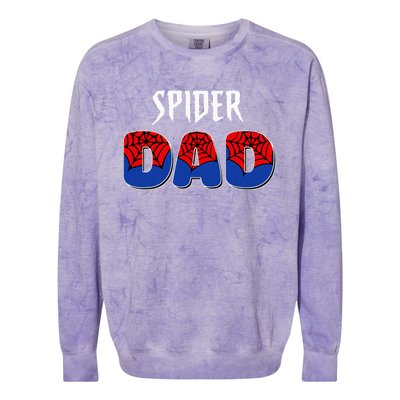 Spider Dad Design Male Parents Spider Love Colorblast Crewneck Sweatshirt