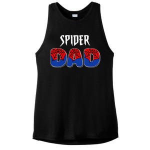 Spider Dad Design Male Parents Spider Love Ladies PosiCharge Tri-Blend Wicking Tank