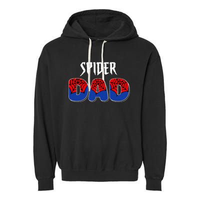 Spider Dad Design Male Parents Spider Love Garment-Dyed Fleece Hoodie