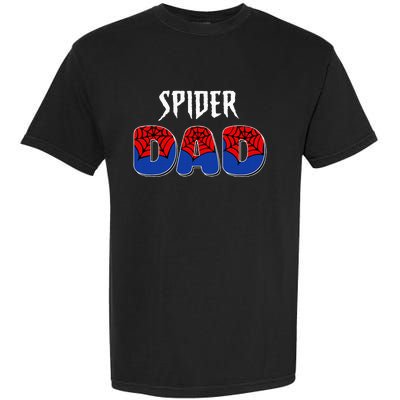 Spider Dad Design Male Parents Spider Love Garment-Dyed Heavyweight T-Shirt