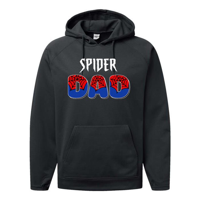 Spider Dad Design Male Parents Spider Love Performance Fleece Hoodie