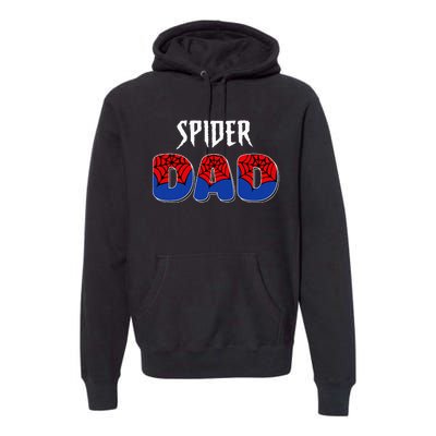 Spider Dad Design Male Parents Spider Love Premium Hoodie