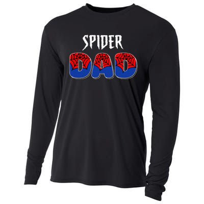 Spider Dad Design Male Parents Spider Love Cooling Performance Long Sleeve Crew