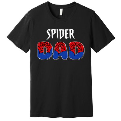 Spider Dad Design Male Parents Spider Love Premium T-Shirt