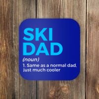 Ski Dad Definition Funny Skiing For Skiers Gift Coaster