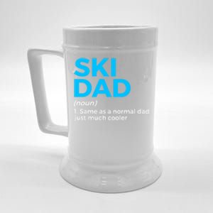 Ski Dad Definition Funny Skiing For Skiers Gift Beer Stein