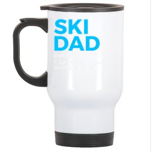 Ski Dad Definition Funny Skiing For Skiers Gift Stainless Steel Travel Mug