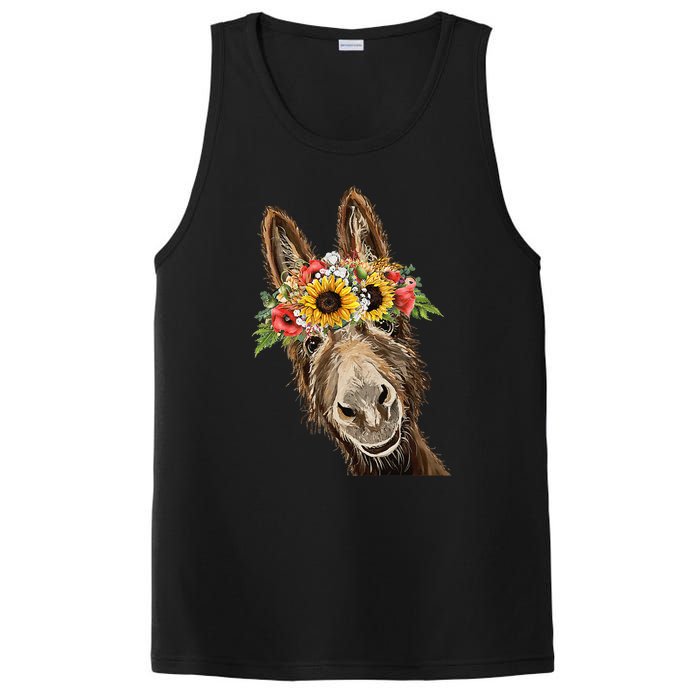 Sunflower Donkey, Donkey Flower Crown PosiCharge Competitor Tank