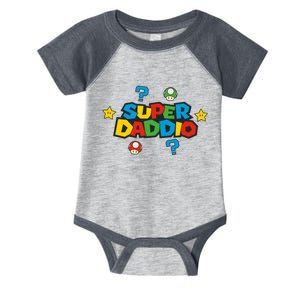 Super Daddio Dad Video Gamer Infant Baby Jersey Bodysuit