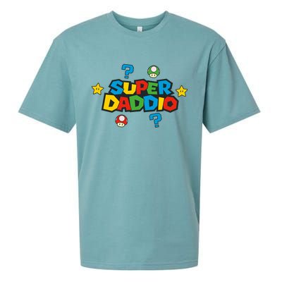 Super Daddio Dad Video Gamer Sueded Cloud Jersey T-Shirt