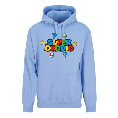 Super Daddio Dad Video Gamer Unisex Surf Hoodie