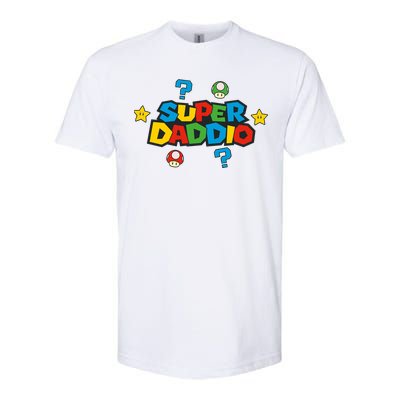 Super Daddio Dad Video Gamer Softstyle CVC T-Shirt