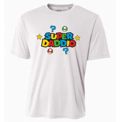 Super Daddio Dad Video Gamer Cooling Performance Crew T-Shirt