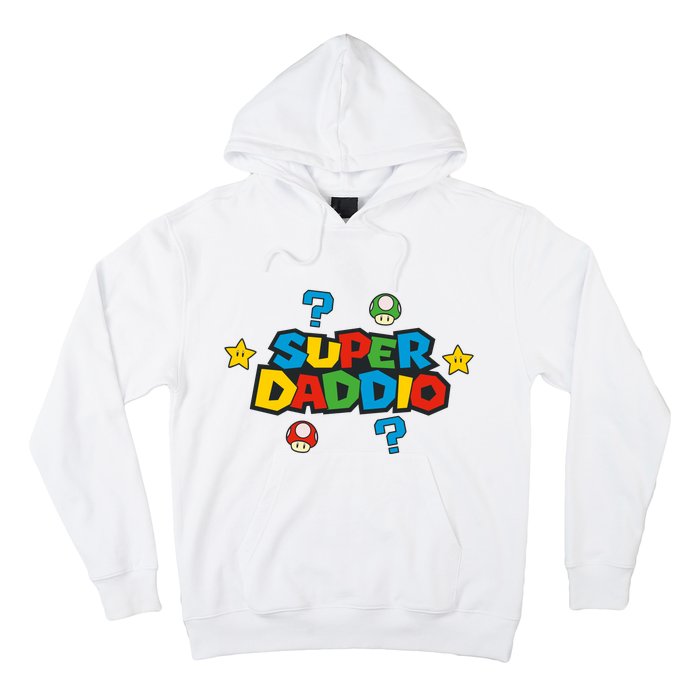 Super Daddio Dad Video Gamer Hoodie