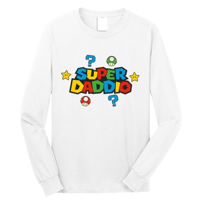 Super Daddio Dad Video Gamer Long Sleeve Shirt