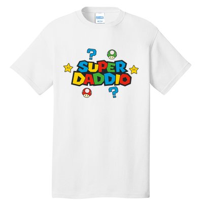 Super Daddio Dad Video Gamer Tall T-Shirt