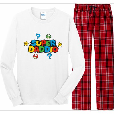 Super Daddio Dad Video Gamer Long Sleeve Pajama Set