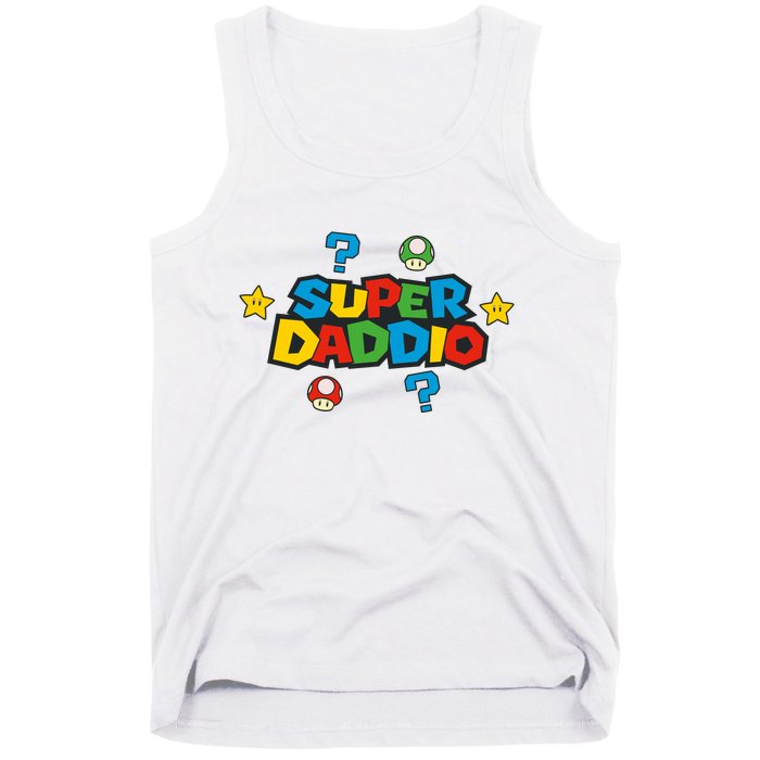 Super Daddio Dad Video Gamer Tank Top