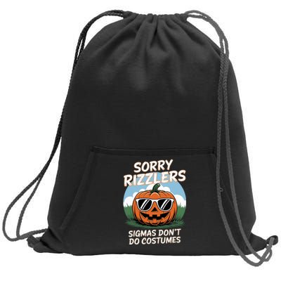 Sigmas DonT Do Costumes Gen Alpha Funny Halloween Costumes Sweatshirt Cinch Pack Bag