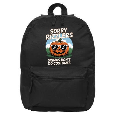 Sigmas DonT Do Costumes Gen Alpha Funny Halloween Costumes 16 in Basic Backpack