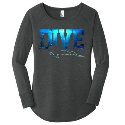 Scuba Diving DIVE Ocean Scuba Diver Gift Women's Perfect Tri Tunic Long Sleeve Shirt