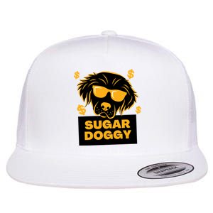 Sugar Daddy Dog Funny Flat Bill Trucker Hat