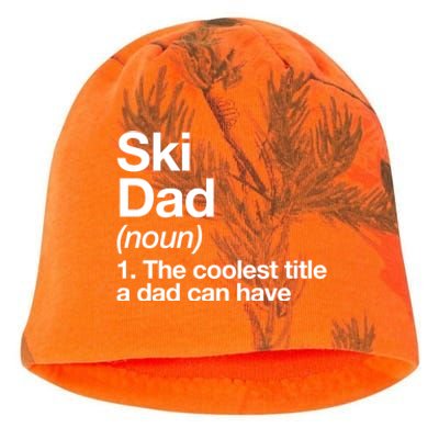 Ski Dad Definition Funny Sports Gift Kati - Camo Knit Beanie