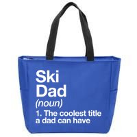 Ski Dad Definition Funny Sports Gift Zip Tote Bag