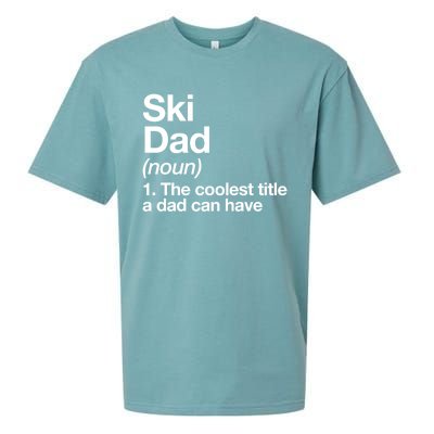 Ski Dad Definition Funny Sports Gift Sueded Cloud Jersey T-Shirt