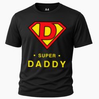 Super Daddy Dad Is My Hero Fathers Day Cooling Performance Crew T-Shirt