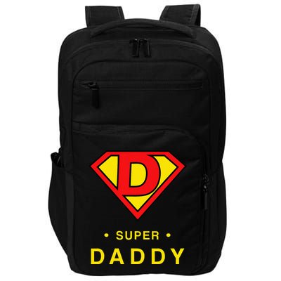 Super Daddy Dad Is My Hero Fathers Day Impact Tech Backpack