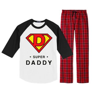 Super Daddy Dad Is My Hero Fathers Day Raglan Sleeve Pajama Set