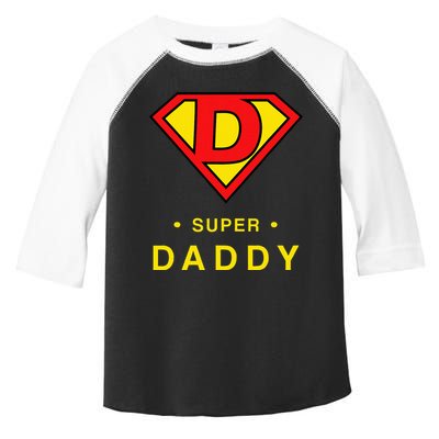 Super Daddy Dad Is My Hero Fathers Day Toddler Fine Jersey T-Shirt