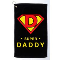 Super Daddy Dad Is My Hero Fathers Day Golf Towel