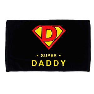 Super Daddy Dad Is My Hero Fathers Day Microfiber Hand Towel