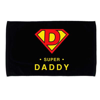 Super Daddy Dad Is My Hero Fathers Day Microfiber Hand Towel