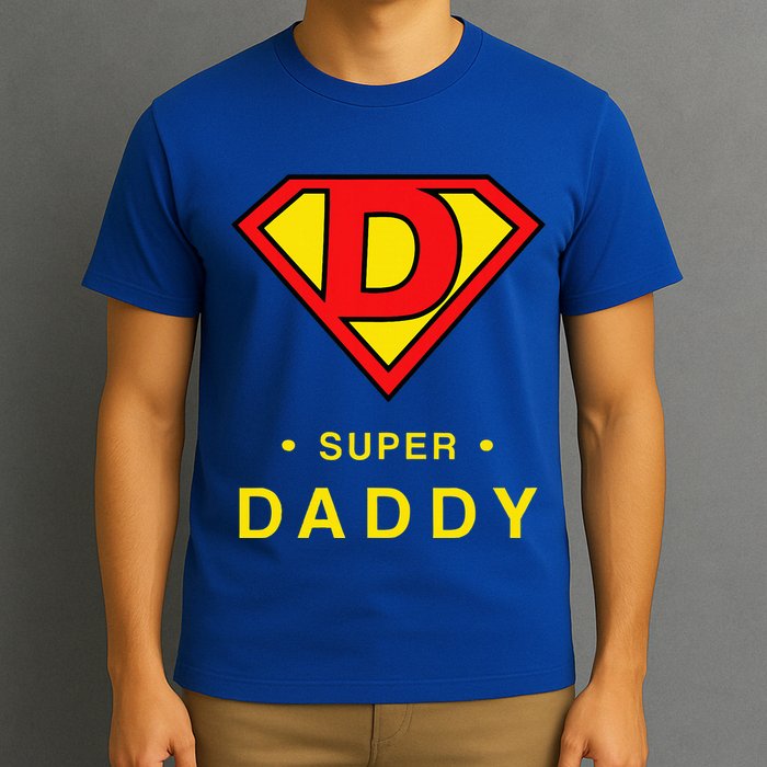 Super Daddy Dad Is My Hero Fathers Day T-Shirt