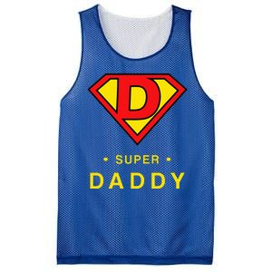 Super Daddy Dad Is My Hero Fathers Day Mesh Reversible Basketball Jersey Tank