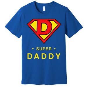 Super Daddy Dad Is My Hero Fathers Day Premium T-Shirt