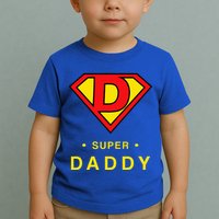 Super Daddy Dad Is My Hero Fathers Day Toddler T-Shirt