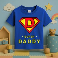 Super Daddy Dad Is My Hero Fathers Day Toddler T-Shirt