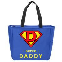 Super Daddy Dad Is My Hero Fathers Day Zip Tote Bag