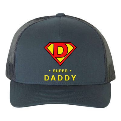 Super Daddy Dad Is My Hero Fathers Day Yupoong Adult 5-Panel Trucker Hat