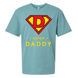 Super Daddy Dad Is My Hero Fathers Day Sueded Cloud Jersey T-Shirt