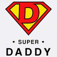 Super Daddy Dad Is My Hero Fathers Day Garment-Dyed Sweatshirt