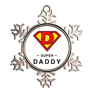 Super Daddy Dad Is My Hero Fathers Day Metallic Star Ornament